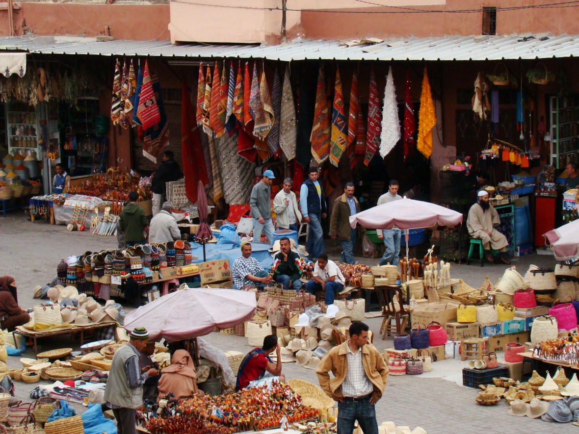 souk de Marrakech - villes impériales - Maroc